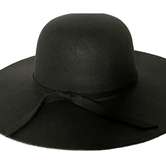 Nordstrom Womens BP Black Large Brim Floppy Hat One Size 15.25" Across NEW - Picture 2 of 3